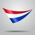 Dutch flag background. Vector illustration. Royalty Free Stock Photo