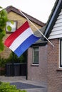 Dutch flag half-mast Remembrance Day Royalty Free Stock Photo