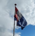 Dutch flag, Netherlands NL Royalty Free Stock Photo