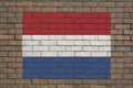 Dutch flag on wall