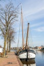 Dutch flatboat Royalty Free Stock Photo