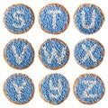 Dutch food: 'beschuit met muisjes' alphabet, S-Z