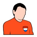 Dutch football player Royalty Free Stock Photo