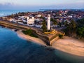 Dutch Fort in Galle city of Sri Lanka aerial Royalty Free Stock Photo