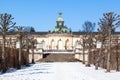 Dutch garden of Sanssouci Palace. Potsdam, Germany. Royalty Free Stock Photo