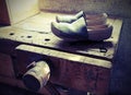 Dutch handmade wooden CLOGS Royalty Free Stock Photo