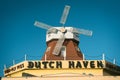 Dutch Haven Shoo-Fly Pie Bakery vintage sign and windmill, Ronks, Pennsylvania Royalty Free Stock Photo