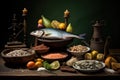 Dutch herring food. Generate Ai Royalty Free Stock Photo