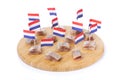 Dutch herring ('haring'), isolated on white Royalty Free Stock Photo