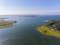 Dutch Island Harbor aerial view, Rhode Island, USA