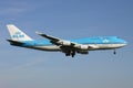 Dutch KLM Boeing 747-400 Royalty Free Stock Photo