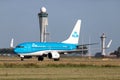 KLM Boeing 737-700 Royalty Free Stock Photo