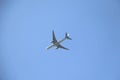 Dutch KLM plane is landing at Schiphol