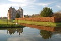Dutch landscape- Castle Croy - Laarbeek Royalty Free Stock Photo