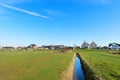 Dutch landscape polder Eemdijk Royalty Free Stock Photo