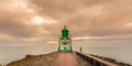Dutch lighthouse in the province of Frisia Royalty Free Stock Photo
