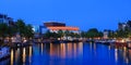 The Dutch National Opera and Ballet housed in the Stopera building, a modern building designed by Cees Dam located in Amsterdam,