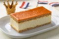 Dutch orange Tompouce pastry for kings day Royalty Free Stock Photo