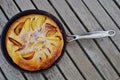 Dutch pancake in a pan