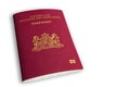 Dutch passport on white Royalty Free Stock Photo