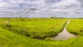 Dutch polder landscape, Aarlanderveen Royalty Free Stock Photo