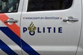 Dutch police car close up