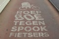 Road marking: call a boge against ghost cyclists