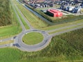 Dutch roundabout in the city of Almere Poort