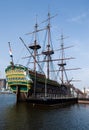 Dutch ship in NEMO museum Amsterdam