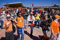 Dutch Soccer Supporters - FIFA WC Royalty Free Stock Photo