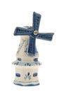 Dutch souvenir windmill isolated
