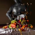 Dutch Still Life, With A Knight In Armor