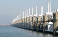 A dutch storm surge barrier Royalty Free Stock Photo