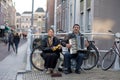 Dutch street musiciants Royalty Free Stock Photo