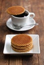 Dutch stroopwafel Royalty Free Stock Photo