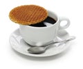 Dutch stroopwafel Royalty Free Stock Photo