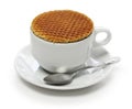 Dutch stroopwafel Royalty Free Stock Photo