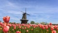 Dutch style mini Windmill at Windmill Island gardens in Holland, Michigan Royalty Free Stock Photo