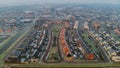 Dutch Suburban area with modern family houses, newly build moder Royalty Free Stock Photo