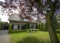 Dutch suburban house Royalty Free Stock Photo