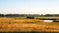 Dutch sunset landscape of the Valley of the river Vecht