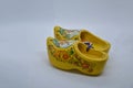 Dutch symbol yellow wooden slippers