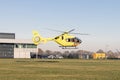 Dutch trauma helicopter at Rotterdam Airport Zestienhoven