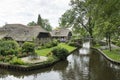 Dutch venice of the north called Giethoorn Royalty Free Stock Photo