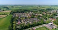 Dutch Village Ee, Neighborhood - Friesland, The Netherlands, 4K Drone Footage