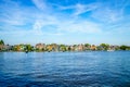 The Dutch Village of Zaandijk on the Zaan Rivier Royalty Free Stock Photo