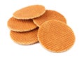 Dutch waffles Royalty Free Stock Photo