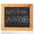 Dutch Airbnb on blackboard