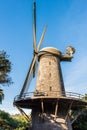 Dutch windmill - Golden Gate Park, San Francisco Royalty Free Stock Photo