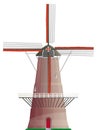 Dutch windmill isolated